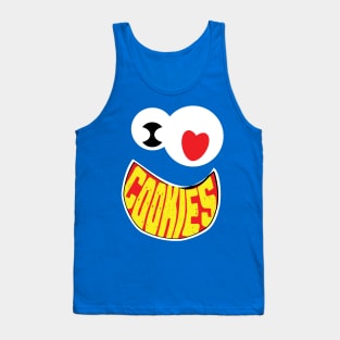 Minimalist I Love Cookies Creature Face Tank Top